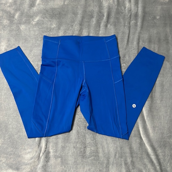 lululemon athletica Pants - Worn once!  Lululemon Base Pace leggings with pockets, high waist, size 6